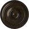Ekena Millwork Small Classic Ceiling Medallion (Fits Canopies up to 10"), 40 1/4"OD x 3 1/8"P, Stone Hearth Crackle CM40CLSHC - alternate 1